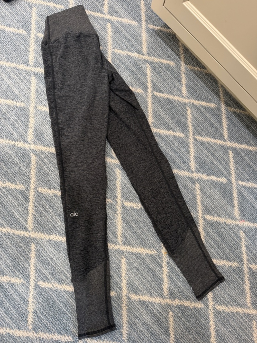 ALO Yoga High-Waist Seamless Leggings in Dark Charcoal Heather